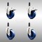 Service Caster 4 Inch 316SS Solid Poly Swivel 3/4 Inch Expanding Stem Caster Lock Brake, 2PK SCC-SS316TTLEX20S414-SPUS-2-S-2-34 - alternate 1
